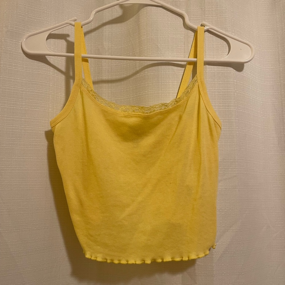 Bundle: 2 Pacsun Basic Tanks (Includes:Lace Yello… - image 1